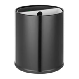 Bolero 2 Compartment Hotel Bin Black – cleaning & hygiene supplies