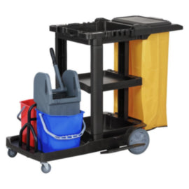 Jantex Mop Bucket & Wringer Set for Cleaning Trolley 2x 12Ltr – mops, brooms & cleaning tools