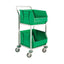 2 Bin Storage Trolley Green 321291 – cleaning equipment & machines