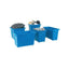 Bottle Skip 790x470x550mm 4X51mm Swivel Blue – cleaning & hygiene supplies