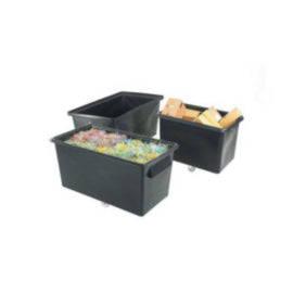Recycled Container Truck Poly Tapered Sided Black – cleaning & hygiene supplies