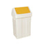 50L Swing Bin White/Yell 330353 – waste bins & containers
