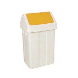 50L Swing Bin White/Yell 330353 – waste bins & containers
