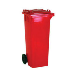 Refuse Container 240L 2 Wheel Red – waste bins & containers