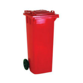 2 Wheel Refuse Container Red 360L – waste bins & containers