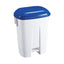 60 L Plastic Bin White/Blue 348013 – cleaning & hygiene supplies