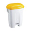 60L Plastic Bin White/Yellow 348014 – cleaning & hygiene supplies