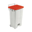 90L Mobile Pedal Bin Lid Red 357004 – waste bins & containers