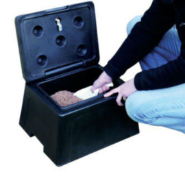 Mini Grit Bin Black W/Scoop – waste bins & containers
