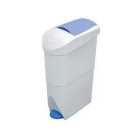 Sanitay Bin Pedal Op 20L White/Blue – cleaning & hygiene supplies