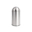 Bolero Stainless Steel Push Top Bullet Bin Silver 40Ltr – cleaning & hygiene supplies