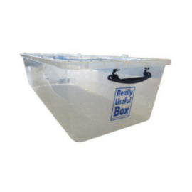 Really Useful 134 Ltr Base Only Clear – cleaning & hygiene supplies