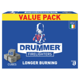 Drummer Firelighter Block 60 Pack Value Pack – cleaning & hygiene supplies