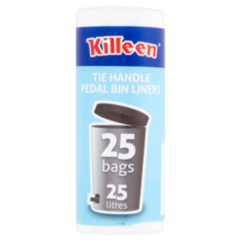 Killeen 25l Pedal Bin Tie Handle Liners – waste bins & containers