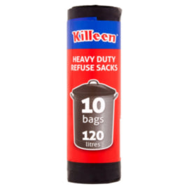 Killeen 120l Heavy Duty Refuse Sacks – bin liners & refuse sacks