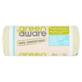 Green Aware 12l Compostable Food Waste Bags – cleaning & hygiene supplies