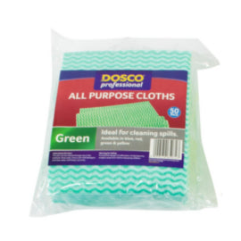 Dosco Professional All Purpose Green Cloths – cloths, scourers & dusters