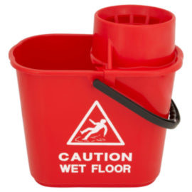 Dosco Mop Bucket & Wringer Heavy Duty Red 15L – mops, brooms & cleaning tools