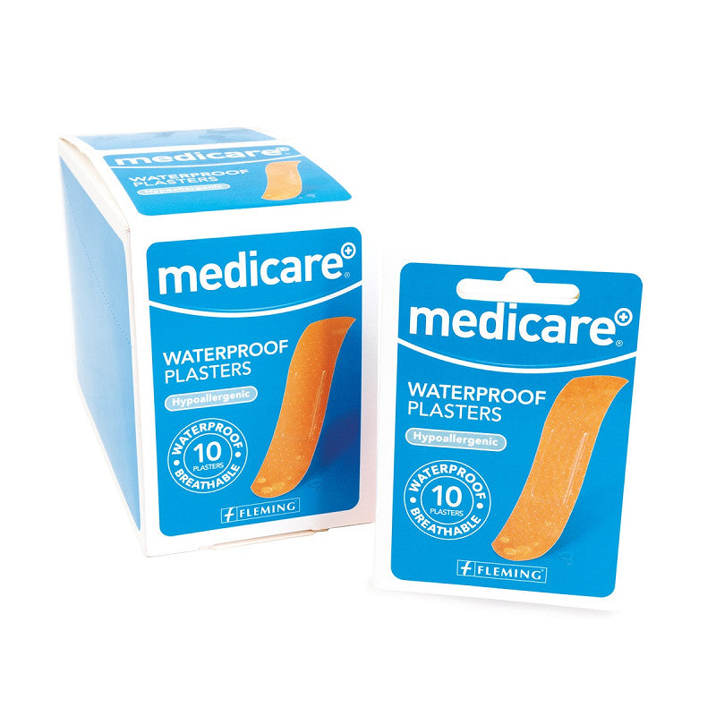 Medicare Waterproof Plasters 10's - Box of 30