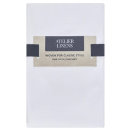 Atelier Linens Pillowcase 2 White – cleaning & hygiene supplies