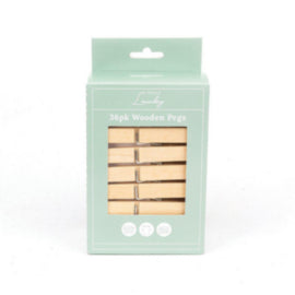 De Vielle Wooden Pegs 36pk – cleaning & hygiene supplies