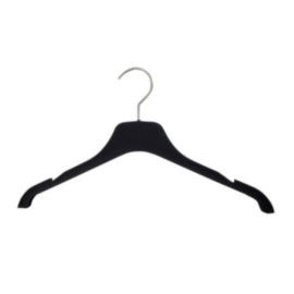 Black Flocked Top Hangers – cleaning & hygiene supplies