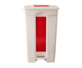 Plastic Pedal Bin 87 ltr Red – waste bins & containers