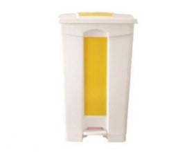 Plastic Pedal Bin 87 ltr Yellow – waste bins & containers