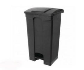 Plastic Pedal Bin 87 ltr Black – waste bins & containers