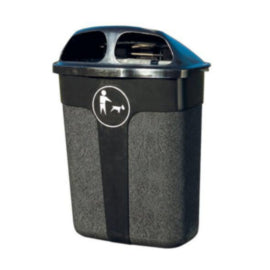 Dog Waste Bin For Wall/Post Fixing WALTER – waste bins & containers