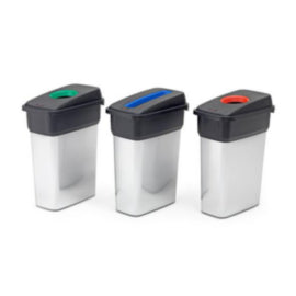 Recycling Waste Sorting Bin Set EASTON 3 x 55 L Bins – cleaning & hygiene supplies