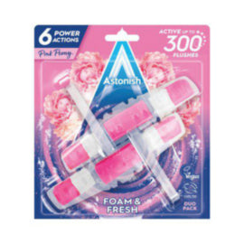 Astonish Foam Fresh Toilet Block Pink Peony Twinpack – bleach & toilet cleaners