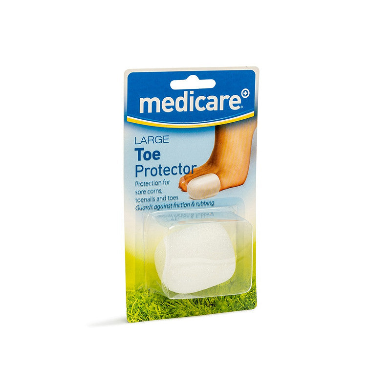 Medicare foam toe protector large white – corn and sore toe cushion protector