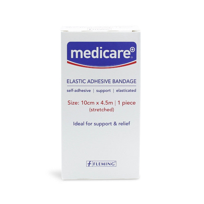 Medicare Elastic Adhesive Bandage Bp 10cm x 4.5m - Box of 6