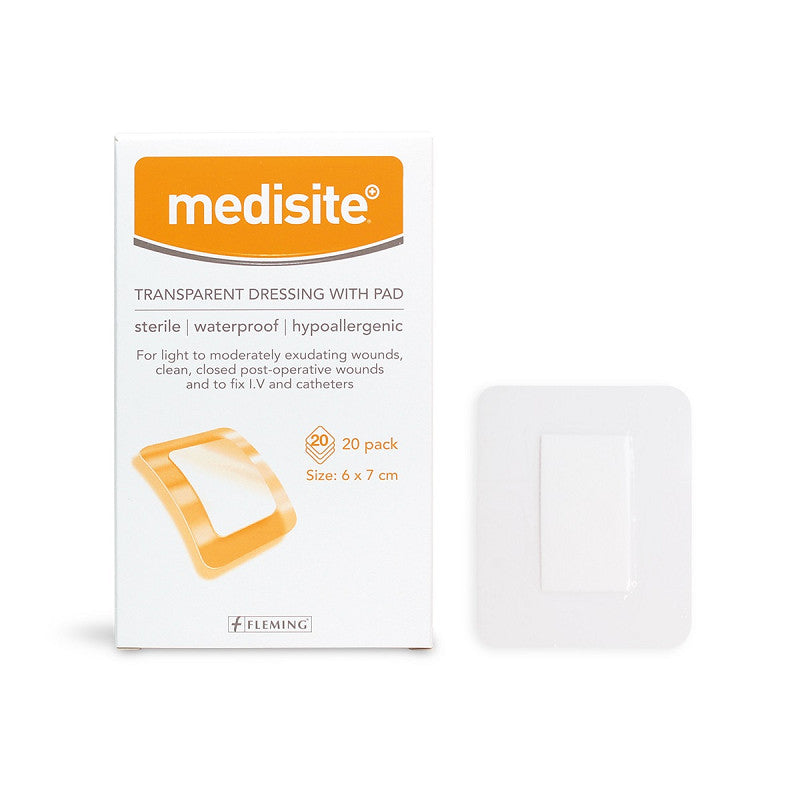 Medisite Transparent Island Dressing 6 x 7cm - Box of 20
