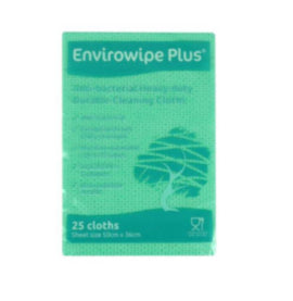 Envirowipe Plus Folded Cleaning Cloths Green (6x25) – cleaning & sanitising wipes