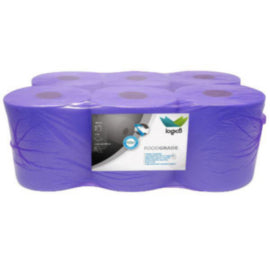 Logic8 120m Blue Centrefeed Roll (LT1)(6) – hand towels & centrefeed rolls