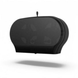 Black Twin Jumbo Toilet Paper Dispenser (1) (JT2) – toilet tissue & rolls