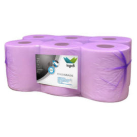Logic8 400 Sheet White Centrefeed Roll (LT1)(6) – hand towels & centrefeed rolls