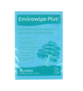 Envirowipe Plus Folded Cleaning Cloths Blue (6x25) – cleaning & sanitising wipes