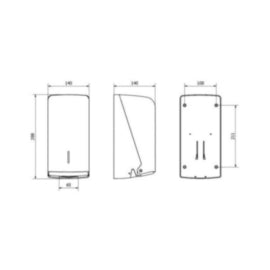 Bulk Pack Toilet Tissue Dispenser White – toilet tissue & rolls