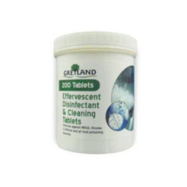 Effervescent Chlorine Disinfectant and Cleaning Tablets White – surface cleaners & disinfectants