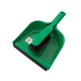 Dustpan and Stiff Brush Set Green - 1 Per Pack – mops, brooms & cleaning tools