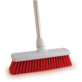 12Inch Soft Brush Red - 55Inch Aluminum Red Handle - 1x Per Pack – brushes & scrubbing tools