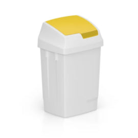 Lindy Swing Bin Colour Coded Yellow 50 Litre – waste bins & containers