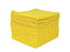 Performance Microfibre Cloths Yellow - 40 x 40cm 200GSM - 10pk – cloths, scourers & dusters