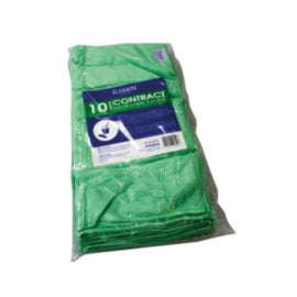 Microfibre General Purpose Cloth Green 400mm x 400mm 200GSM - 10pk – cloths, scourers & dusters
