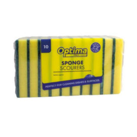 Optima Proclean Large Sponge Scourers - 10 Per Pack – cloths, scourers & dusters