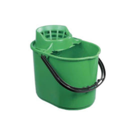 Deluxe Mop Bucket with Wringer Green 12x Litre - 1pk – mops, brooms & cleaning tools
