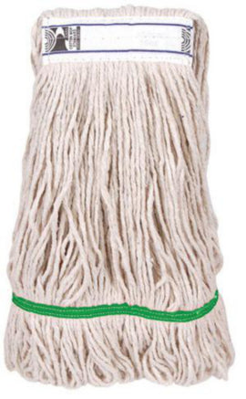 Cotton Kentucky Mop Head - Stay Flat Green Tag - 450Gram - 1pk – mops, brooms & cleaning tools